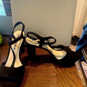 Black Open toed heels